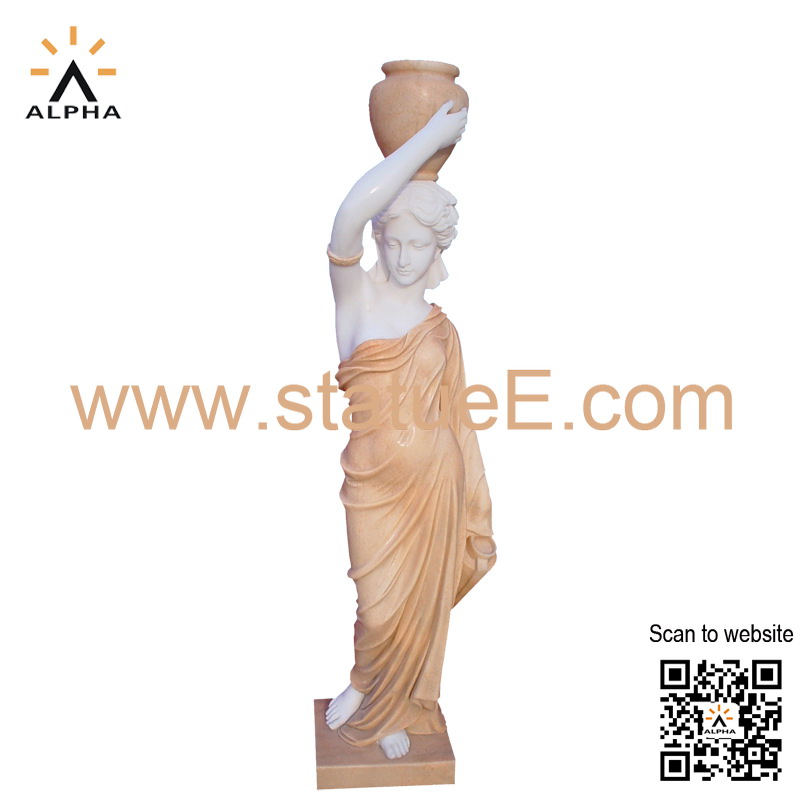 Lady with jar statue